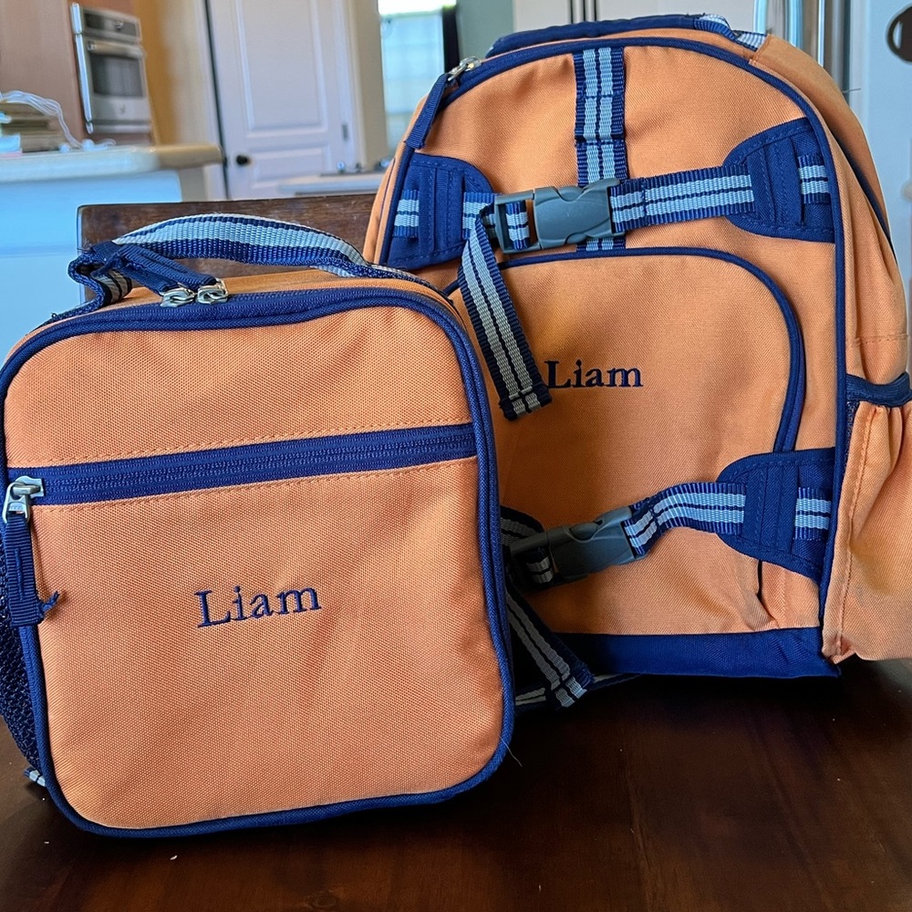 Pottery Barn Backpack and Lunchbox set